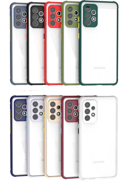 Galaxy A72 Kılıf ​​tkdr Kaff Kapak-Siyah