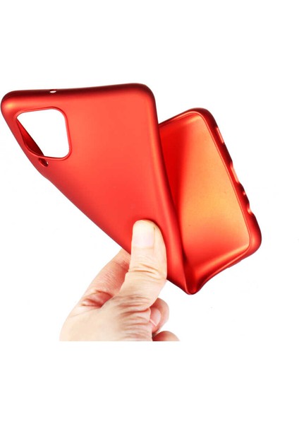 Galaxy A12 Kılıf Tkdr Premier Silikon Kapak-Gold