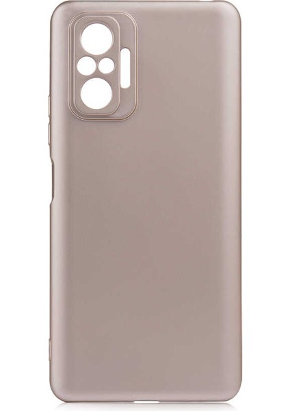 Xiaomi Redmi Note 10 Pro Kılıf Tkdr Premier Silikon Kapak-Gold