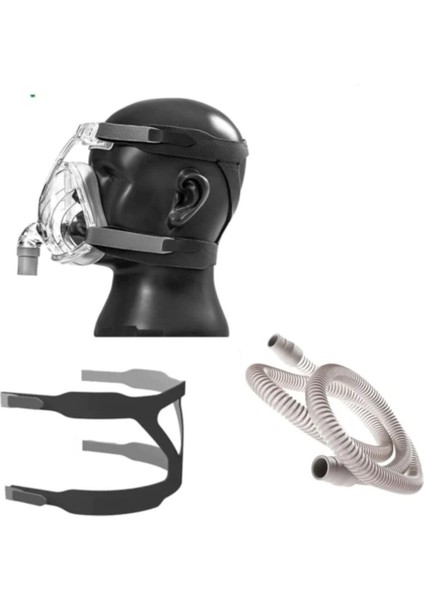 F2 Tam Yüz Full Face Cpap Maskesi Medium - Bandı ve Hortum