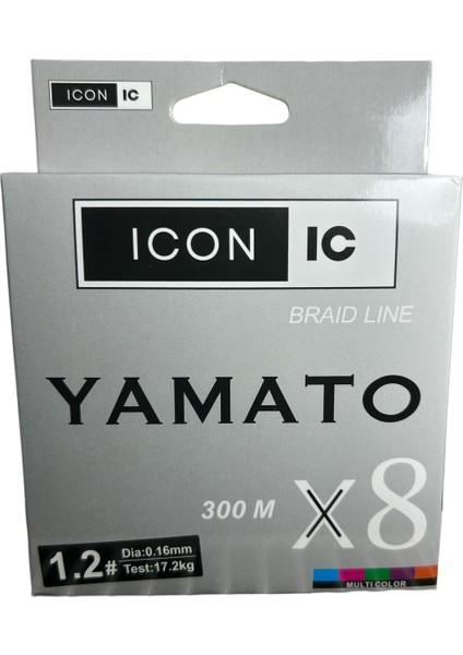 Yamato 300 Metre 8x Örgü Multicolor Ip Misina