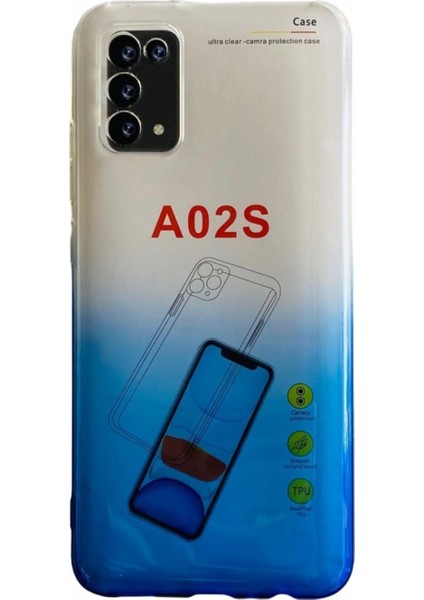 Samsung Galaxy A02S Şeffaf Kılıf Silikon Koruma Kamera Korumalı
