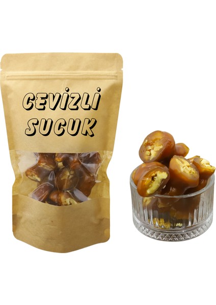 Doğal Ev Yapımı Cevizli Sucuk 200gr – Katkısız, Şeker İlavesiz Enerji Kaynağı