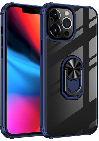 iPhone 13 Pro Uyumlu Tkdr Mola Kapak-Lacivert