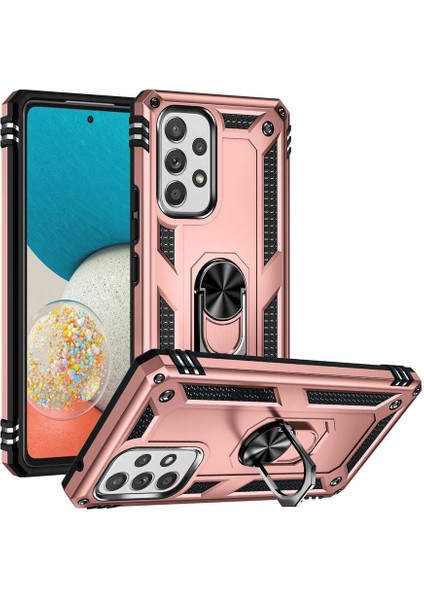 Galaxy A53 5g Kılıf Tkdr Vega Kapak-Rose Gold