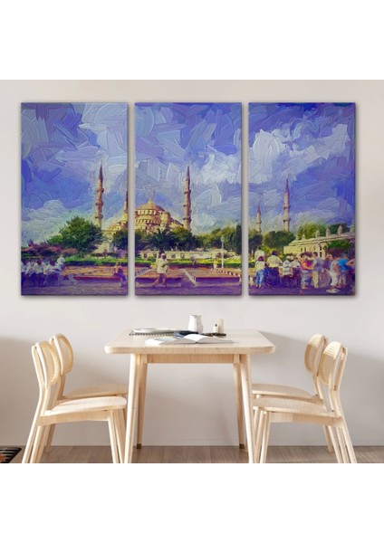 - Sultan Ahmet Camii Yağlıboya Görünüm Dekoratif Kanvas Duvar TABLOSU-3671 modelleri