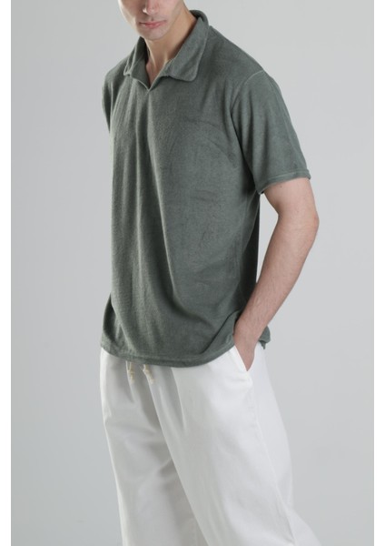 Yeşil V Yaka T-Shirt fiyatları