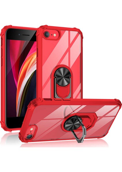 iPhone Se 2022 Uyumlu Tkdr Mola Kapak-Kırmızı