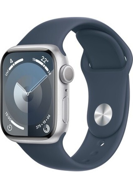 Watch Seri 9 Gps 41MM Gümüş Rengi Alüminyum Kasa Spor Kordon - M/l MR913TU/A
