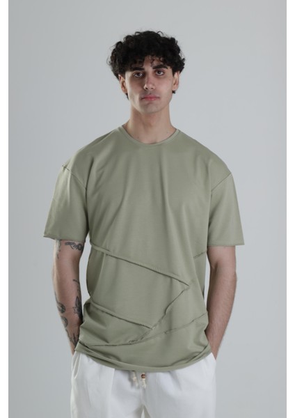 Yeşil Halat Detaylı Tasarım T-Shirt fiyatları