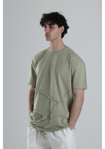 Yeşil Halat Detaylı Tasarım T-Shirt modelleri