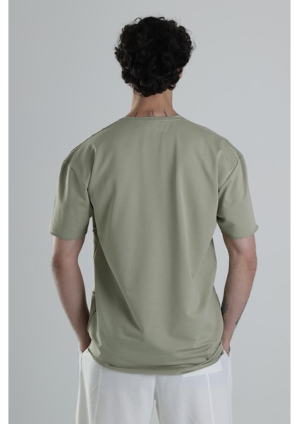 Yeşil Halat Detaylı Tasarım T-Shirt indirimleri