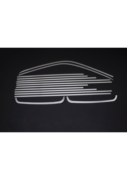 Paspasgaraji Vw Transporter T5 Uzun Şase Krom Cam Çerçeve Seti 2003-2015 Tek Sürgü A+ Kalite