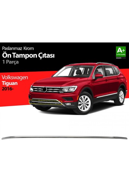 Paspasgaraji Vw Tiguan Krom Ön Tampon Çıtası 2016-2020