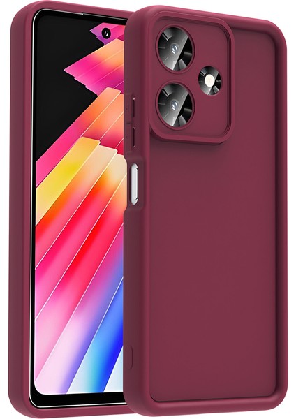 Infinix Hot 30i Kılıf Kamera Korumalı Tkdr Ananas Kapak - Mürdüm