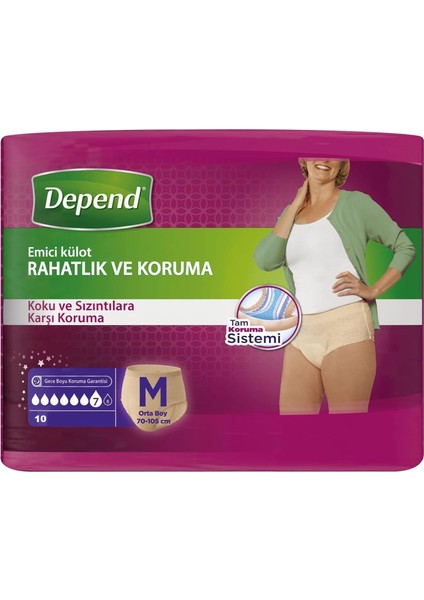 Emici Külot Lohusa Pedi M - Medium - Orta Kadın (10 Adet) Tekli Pk