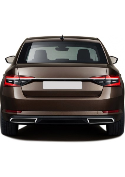 Paspasgaraji Skoda Superb Krom Egzoz Çıkışı 2 Parça 2020-2023
