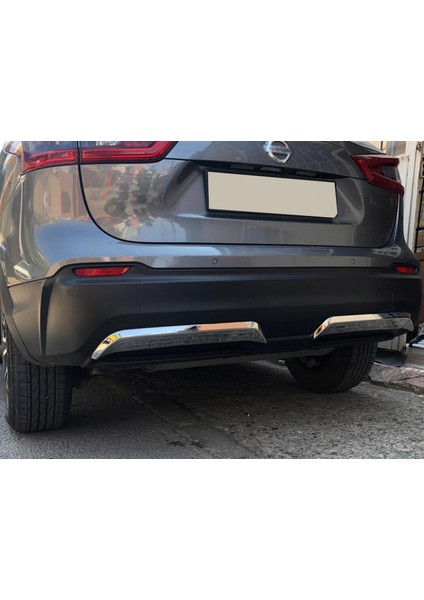 Paspasgaraji Nissan Qashqai Krom Arka Difüzör 2 Prç. 2017-2021