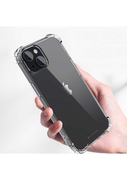 Apple iPhone 14 Plus Kılıf Tkdr Nitro Anti Shock Silikon-Renksiz