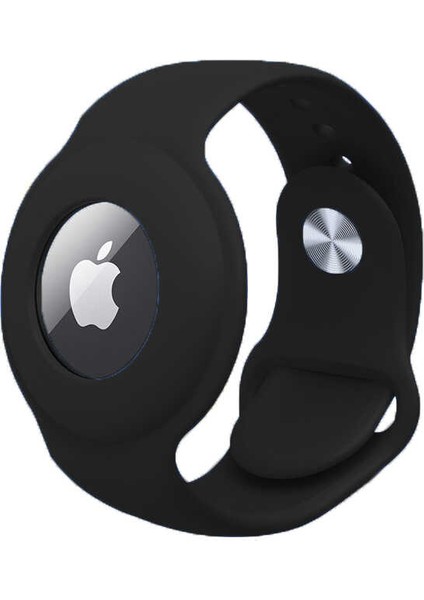 Uyumlu Airtag Anahtarlık Kordon Zore - Siyah