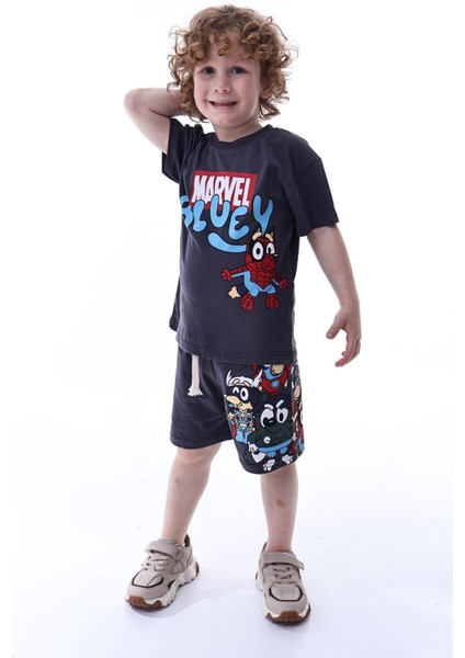 Erkek Çocuk Bluey Baskılı Alt Üst Takım