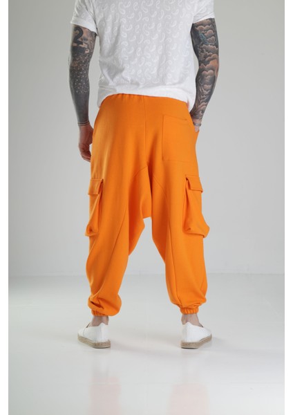 Turuncu Kargo Cepli Şalvar Jogger