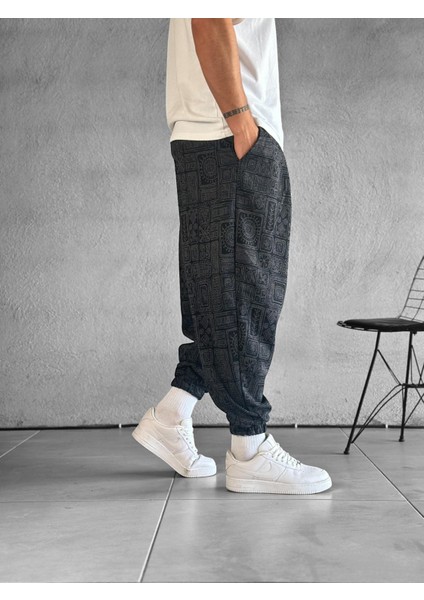 Lahit Desenli Lazer Kesim Pileli Yarım Şalvar modelleri