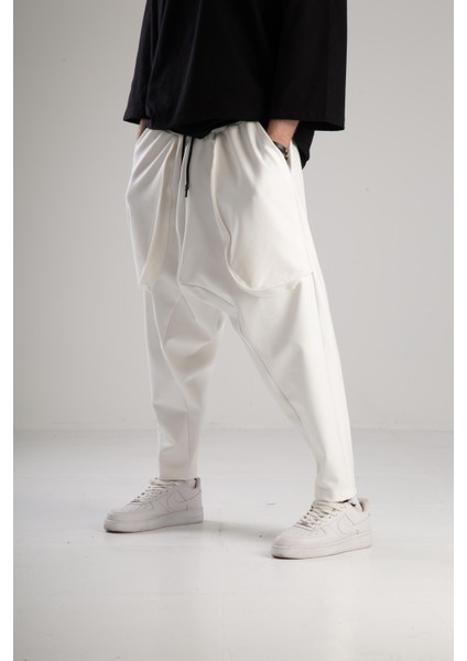 Ekru Double Face Avangard Şalvar fiyatları