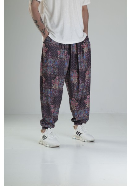 Çiçek Desenli Pileli Yarım Şalvar modelleri