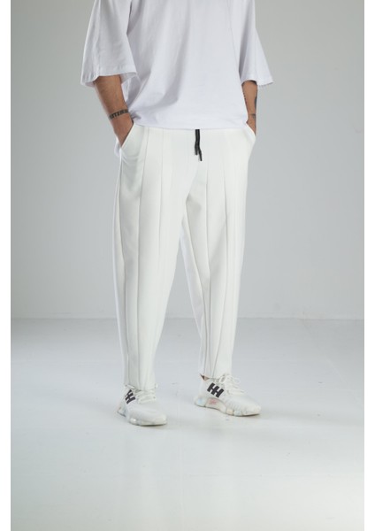 Beyaz Tasarım Baget Pantolon