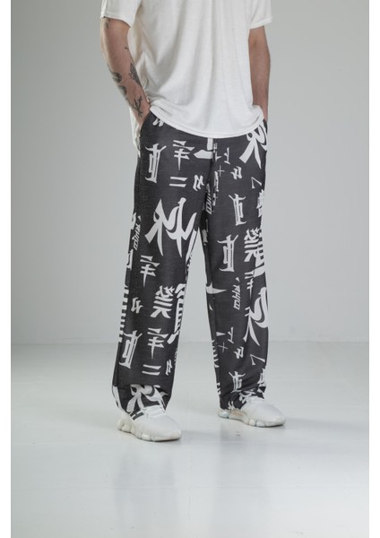 Chinese Desenli Baggy Pantolon modelleri