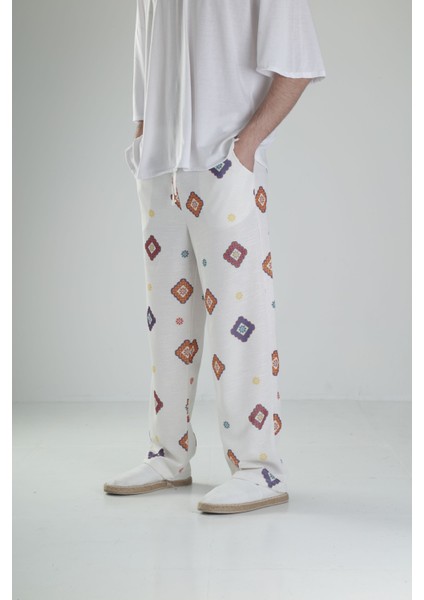 Desenli Baggy Pantolon