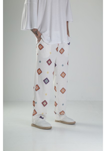 Desenli Baggy Pantolon
