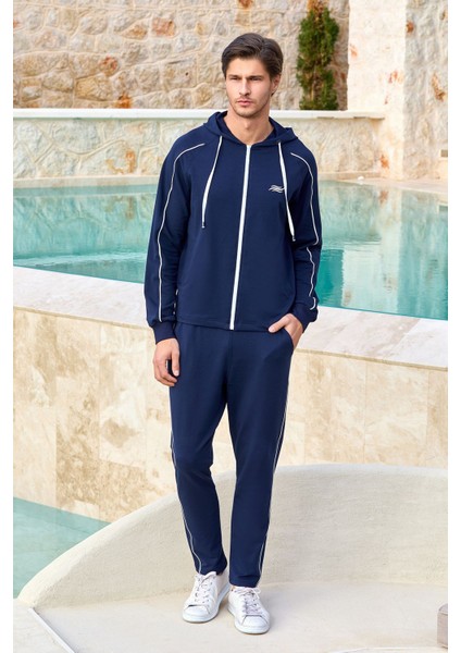 Erkek 25934 Lacivert Spor Eşofman Takımı