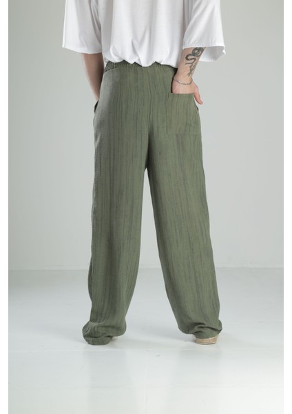 Aerobin Keten Yeşil Baggy Pantolon fırsatları