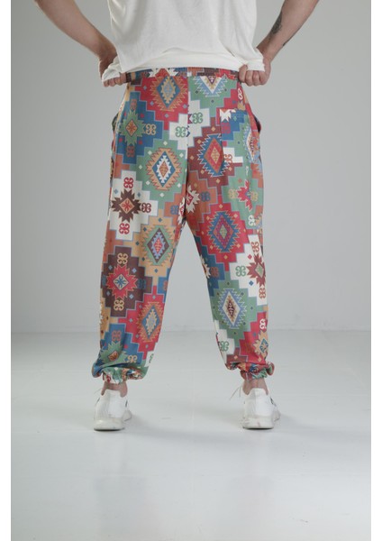 Etnik Desenli Pileli Yarım Şalvar COC043-4875 fırsatları