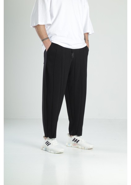 Siyah Tasarım Baget Pantolon