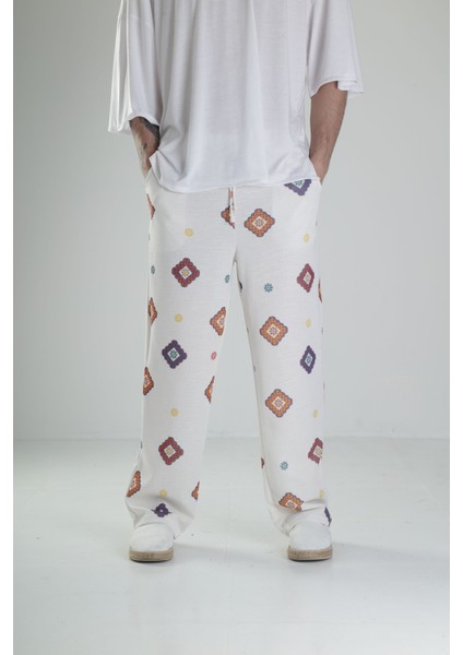 Desenli Baggy Pantolon