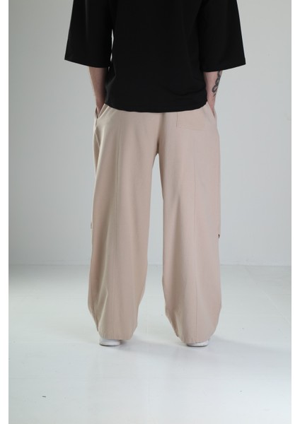 Baggy Kahve Keten Pantolon fırsatları