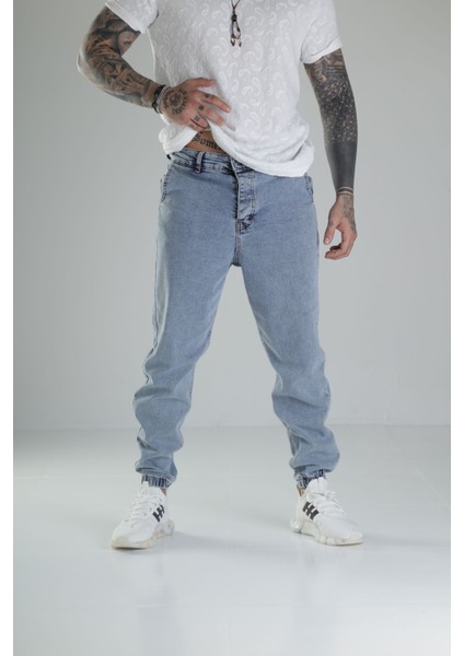 Buz Mavisi Jogger Kot Pantolon