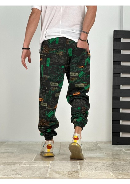 Erkek Mailbox Desenli Jogger