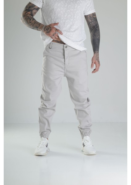 Gri Kot Jogger Pantolon