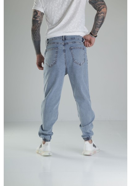 Buz Mavisi Jogger Kot Pantolon fırsatları