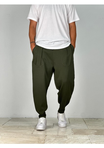 Erkek Cep Detaylı Haki Baget Pantolon COC2490 modelleri