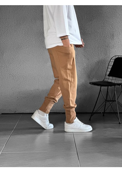 Paça Ribana Yan Cepli Kahve Jogger