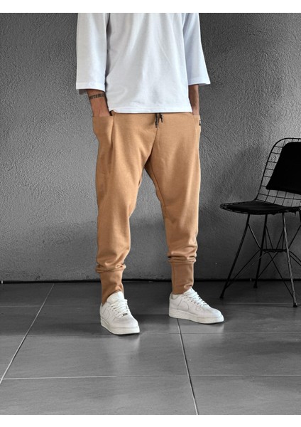 Paça Ribana Yan Cepli Kahve Jogger