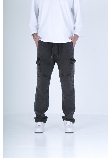 Premium Kalite Antrasit Baggy Pantolon