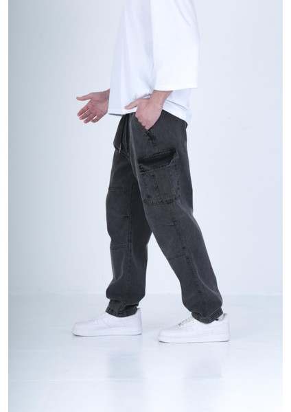 Premium Kalite Antrasit Baggy Pantolon