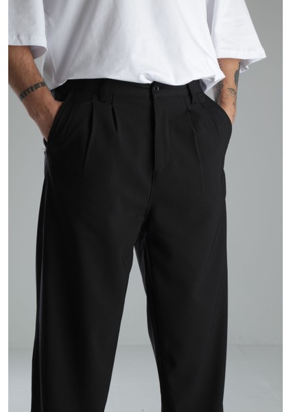 Premium Kalite Paraşüt Kumaş Siyah Baggy Pantolon indirimleri