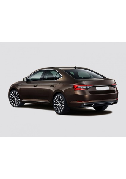 Paspasgaraji Skoda Superb Krom Egzoz Çıkışı 3 Parça Set 2020-2023